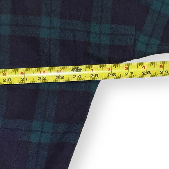 VTG Pendleton Tartan Plaid Cardigan Mens XL Blue Green Virgin Wool Grandpa USA - Picture 6 of 9